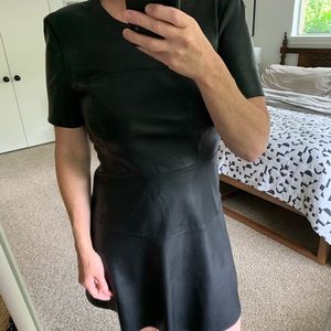 Zara faux leather dress